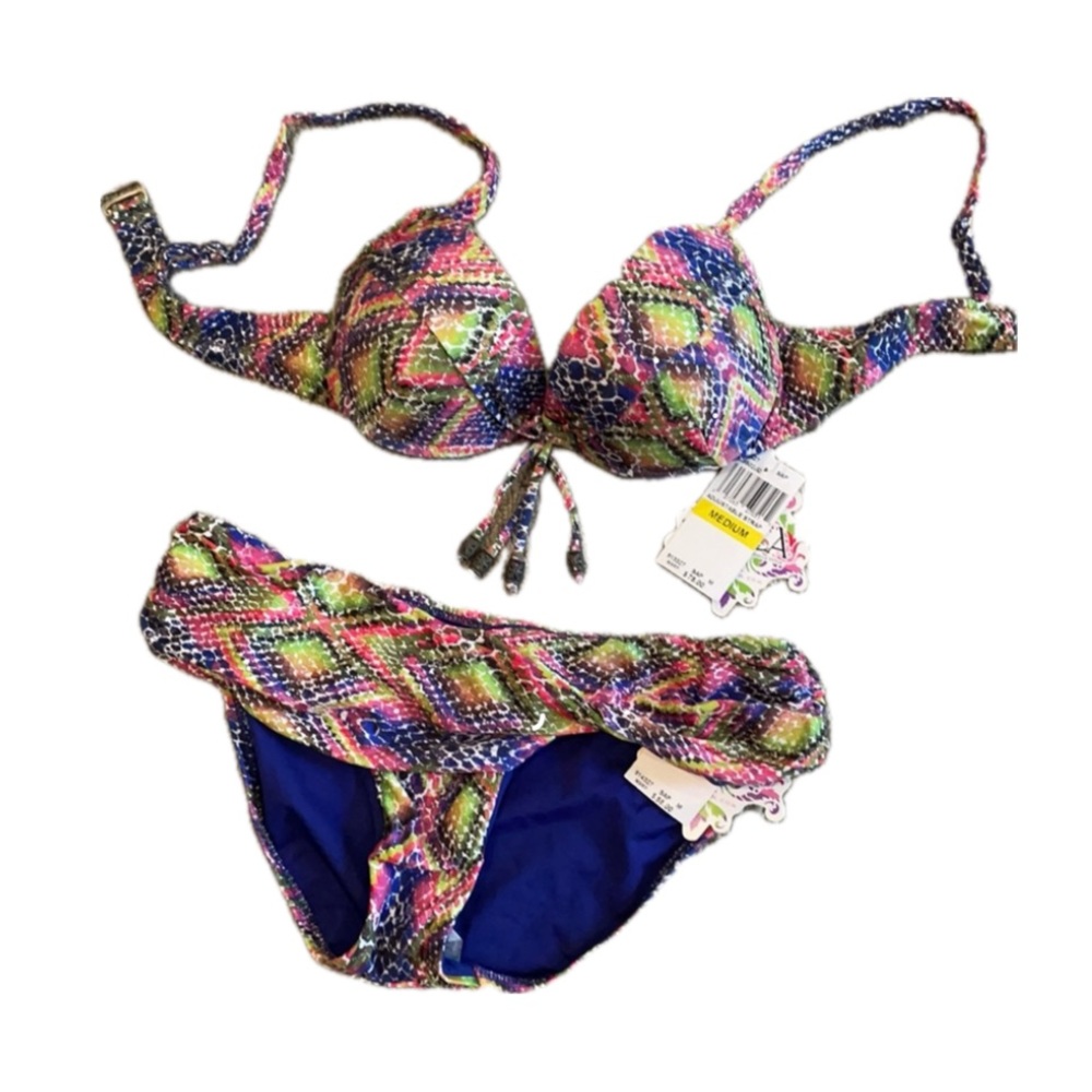 🆕 (BECCA by Rebecca Virtue) Colorful Bikini Set NWT
